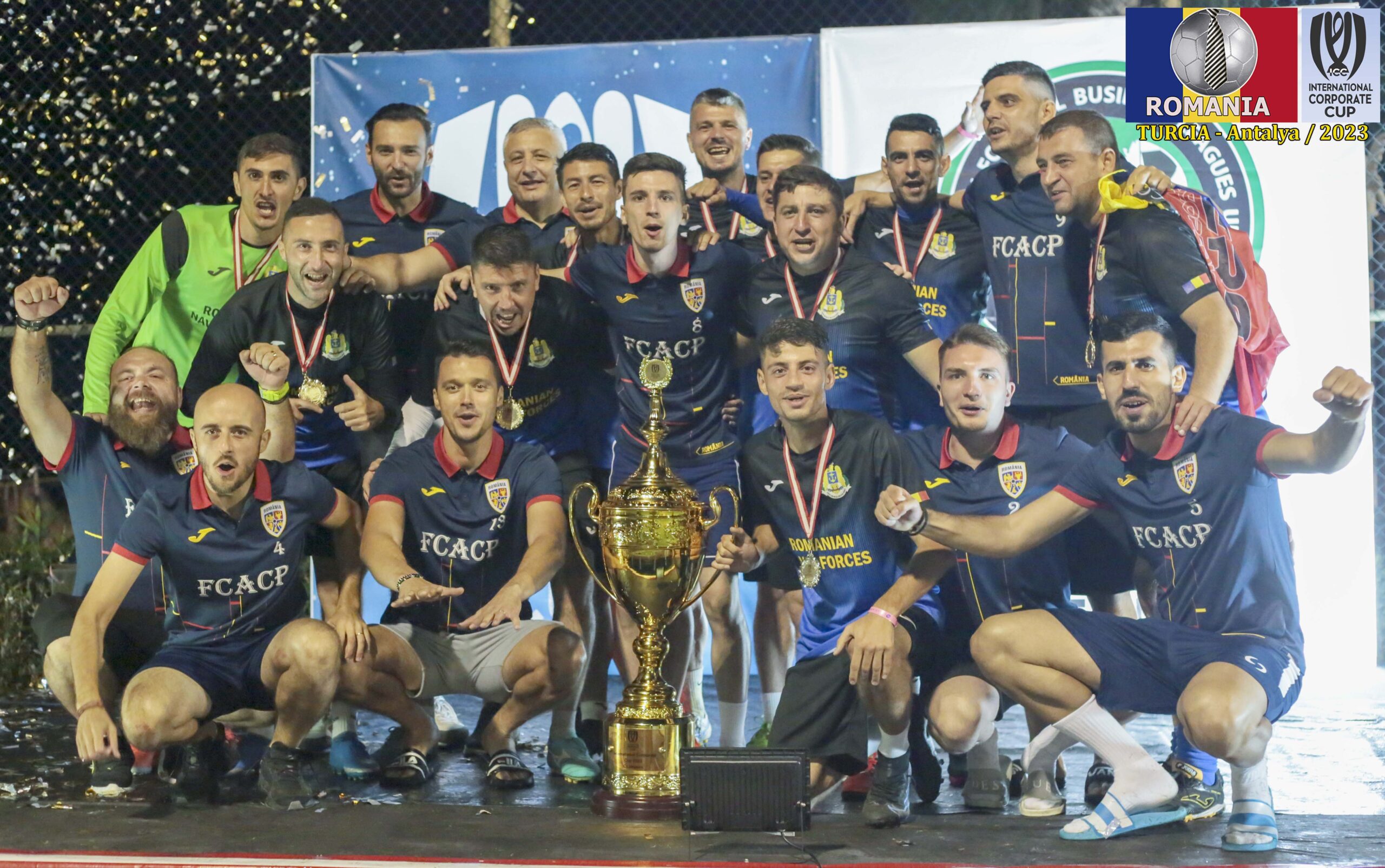 România bifează în Antalya al treilea titlu european la fotbal pentru companii